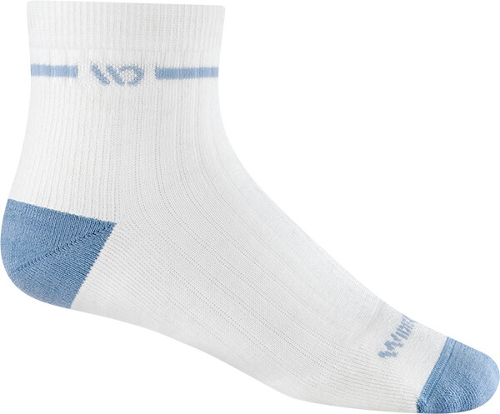 WHITE SINGLE STRIPE CUSHIONED 1/4